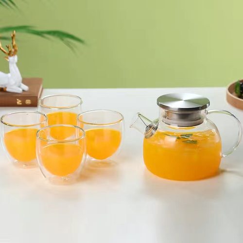 围炉煮茶玻璃壶加厚耐高温可明火防爆透明泡茶家用烧水壶花茶套装