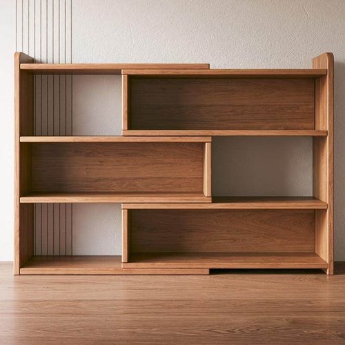 书柜书柜家用落地式简单现代多层格纹储物柜学生储物架定制柜