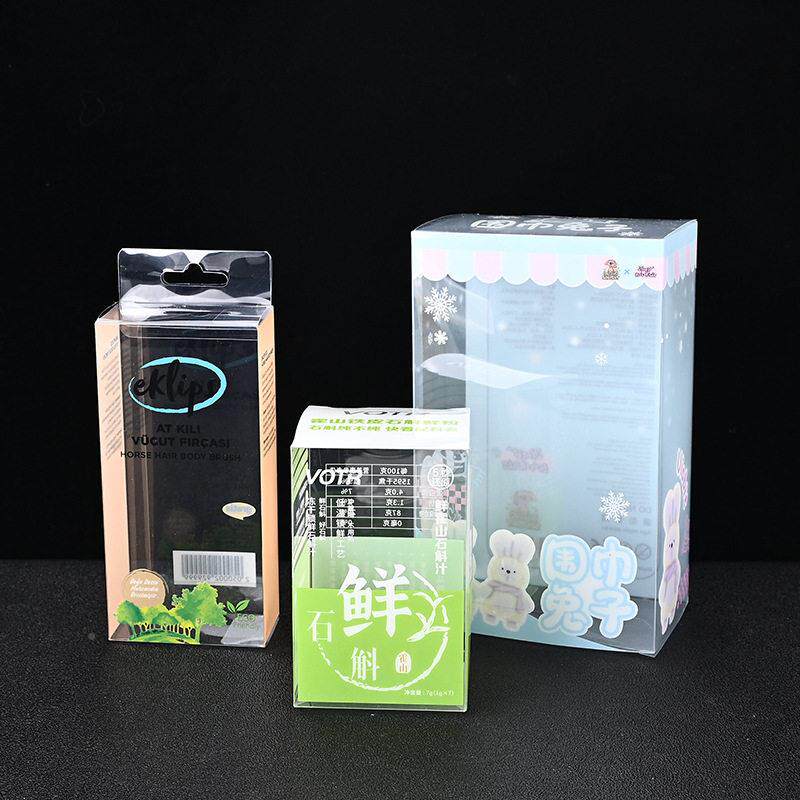 pvc品包装定制pe盒t挂耳围兔子pp磨砂巾多款饼干盒食牛奶包027装