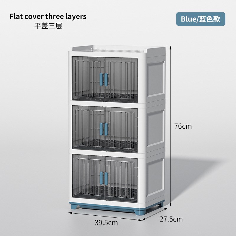 厨房碗架碗筷收纳盒碟盘沥水置物架塑料碗柜家用带盖放餐具装碗箱