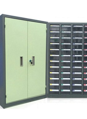 ABS蓝色PS透明塑料零件柜抽屉式元件盒组合式五金工具分类收纳盒