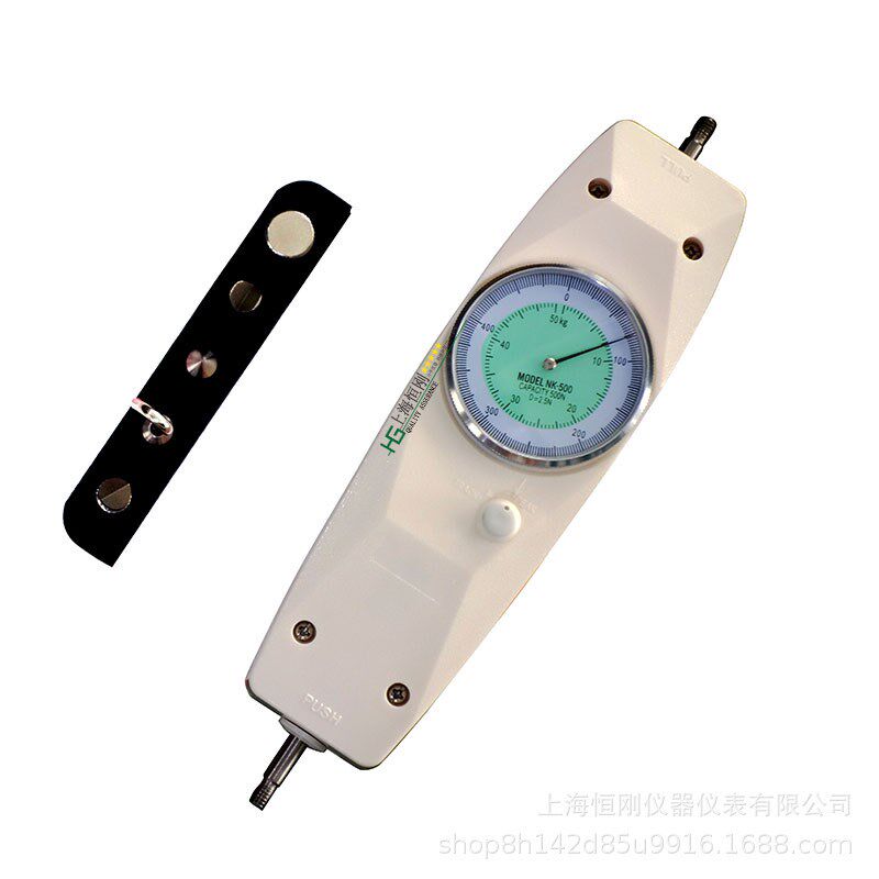 便携式表盘弹簧测力计 500n指针式拉压力测力表 表盘弹簧推拉力计