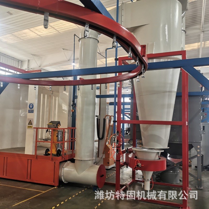 轨道悬挂式喷涂流水线自动静电喷涂设备 工业涂装喷漆喷粉流水线