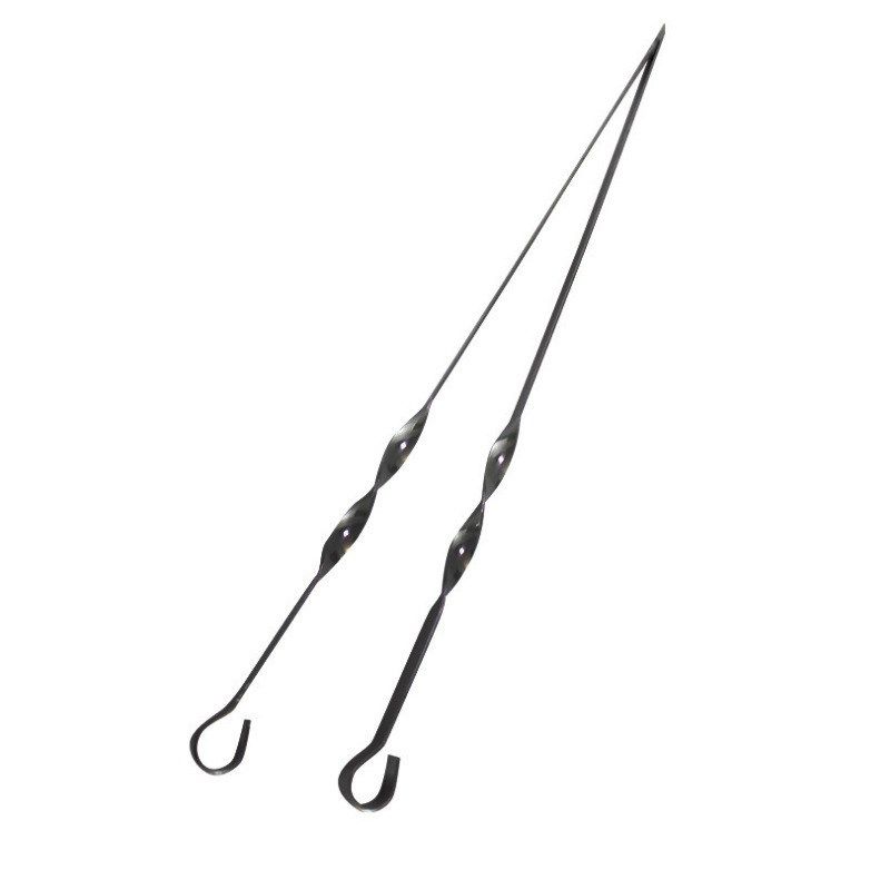 烧烤签不锈钢麻花烤针304钢可重复使用烧烤配件厂家直销量大价优