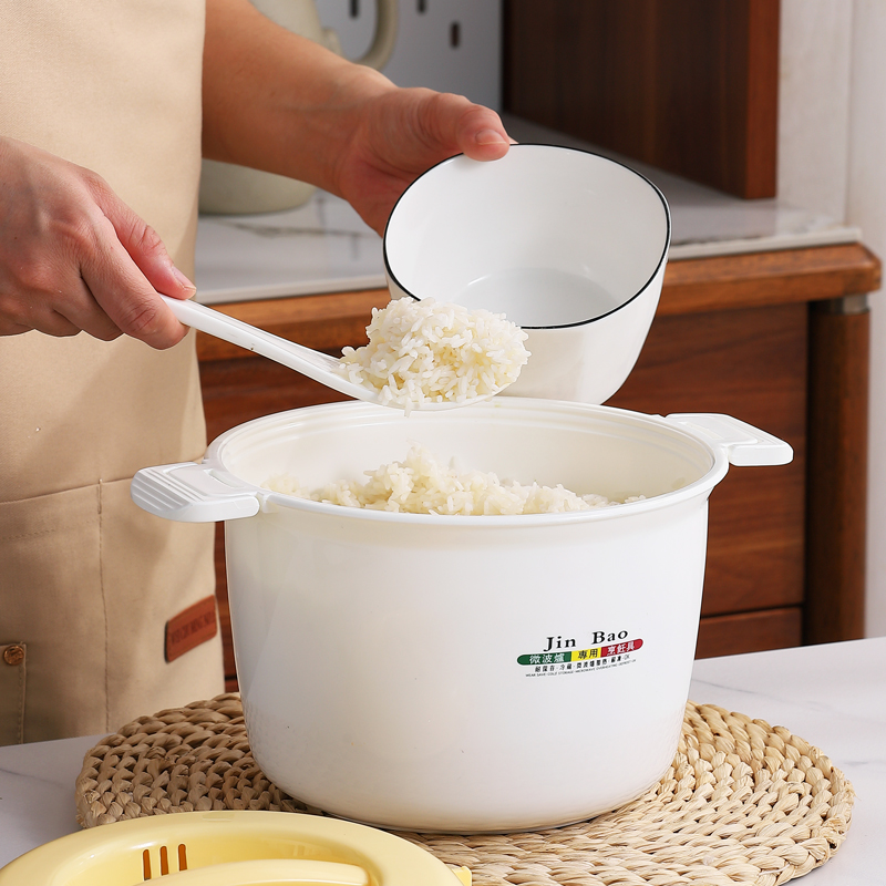 窝的堡!微波炉专用煮饭锅蒸电子锅米饭盒可微波加热饭盒煮面碗配