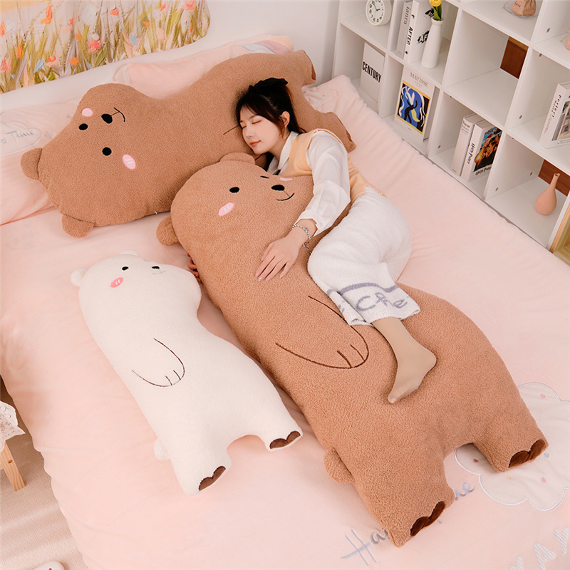 可爱大熊抱枕睡觉女生侧睡夹腿枕头宿舍大学寝室床上靠垫靠枕男生