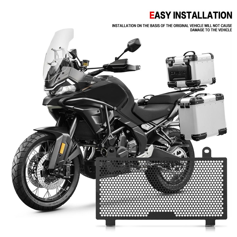 适用春风700MT 改装水箱护网 cf700mt散热器保护罩 铝合金水箱网