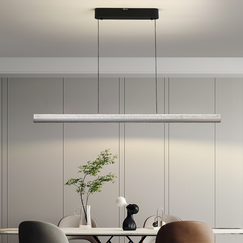 灿丽严选餐厅吊灯现代餐厅极简星空led一字长条202年新款