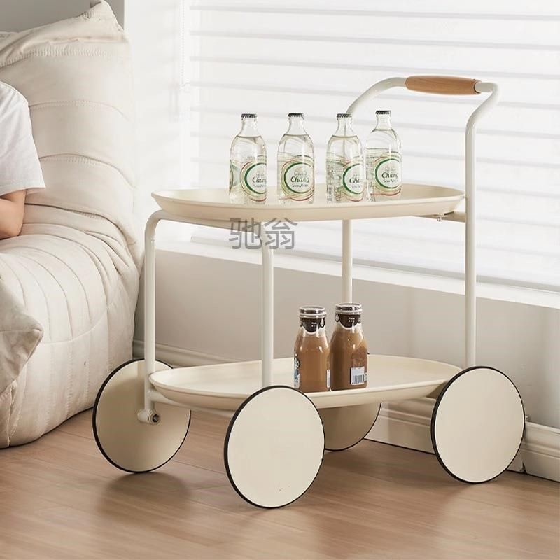 奶油风推车边几家用沙发客厅方角几小户型茶几现代置,3C数码配件,USB灯,淘宝优惠券,粉丝福利购,淘宝优惠卷