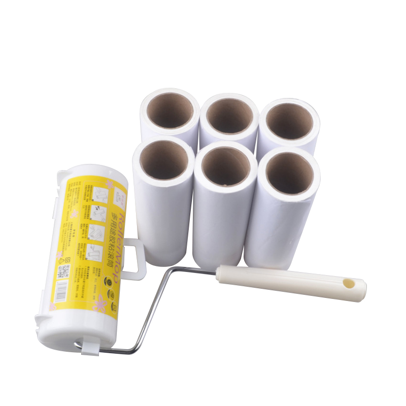 梦佳居粘毛器 粘尘纸 粘毛纸 大号1CM 5圈非水洗 粘尘滚筒