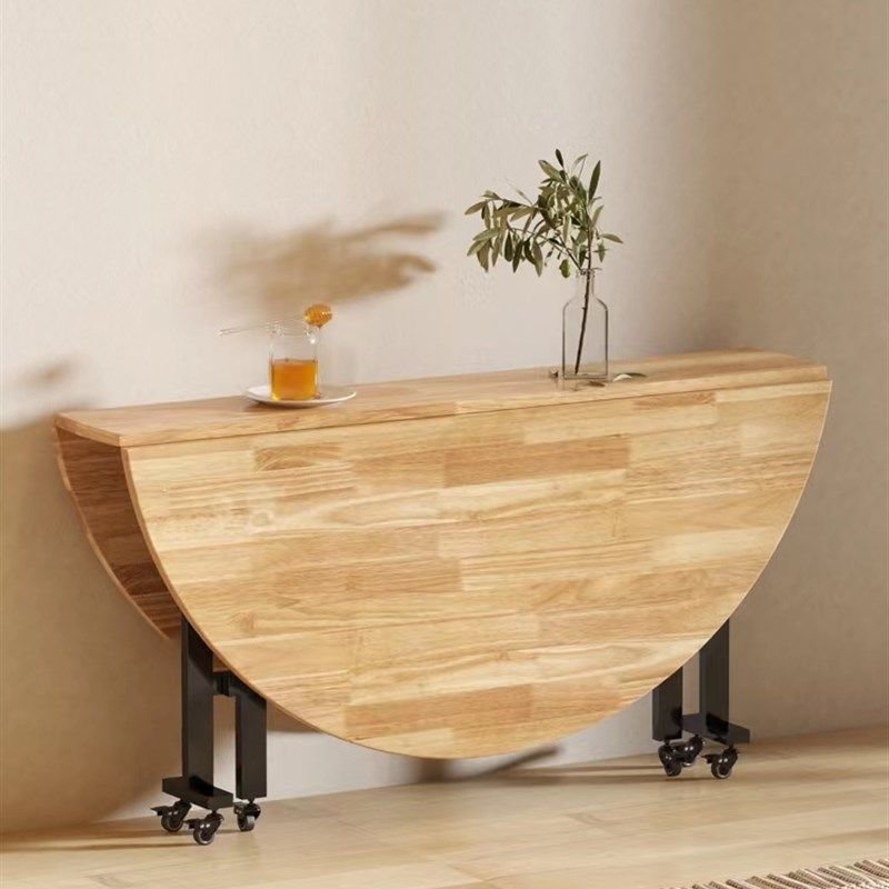 实木桌餐桌小户型圆形饭桌圆实木桌,住宅家具,折叠桌,淘宝优惠券,粉丝福利购,淘宝优惠卷