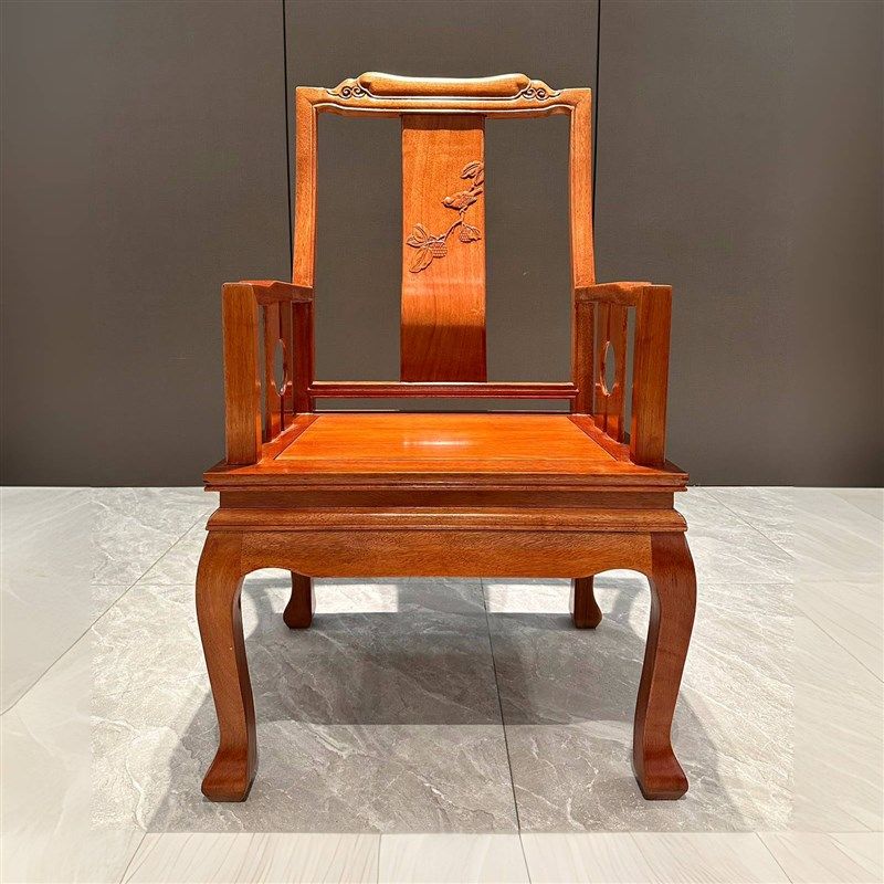 红木人椅菠萝格喜上枝头椅太师椅办公书桌茶台椅金梨家具,住宅家具,红木椅凳,淘宝优惠券,粉丝福利购,淘宝优惠卷