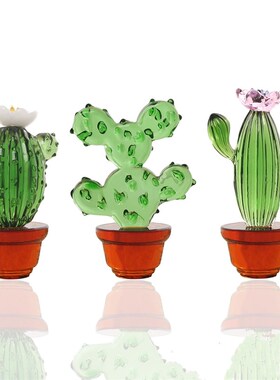 可爱仿真琉璃小绿植盆栽 in风玄关电视柜格子小摆件办公室装饰品