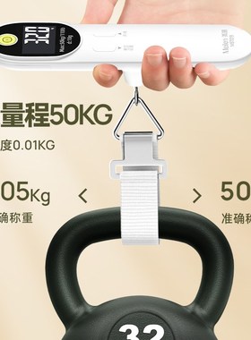 iln迷你电子秤精准便携式快递小秤手拎挂钩行李秤家用称重