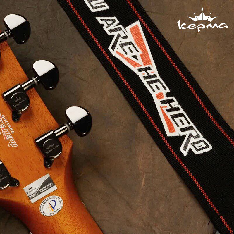 卡普马吉他背带民谣电吉他贝斯琴带子免打孔木吉它卡马肩带