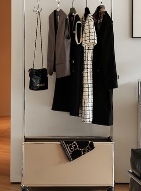 less living模块组合衣帽架小户型卧室落地挂衣架家用可移动衣架