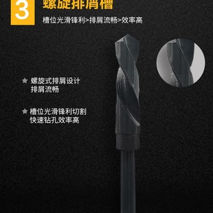 2等柄麻花钻高硬度全磨v制高速钢小柄打孔不锈钢铁件含钴钻头20