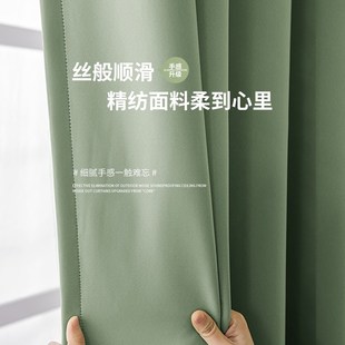 遮阳布防风 马路边隔音窗帘卧l室遮光超强临街吸音神器2024新款