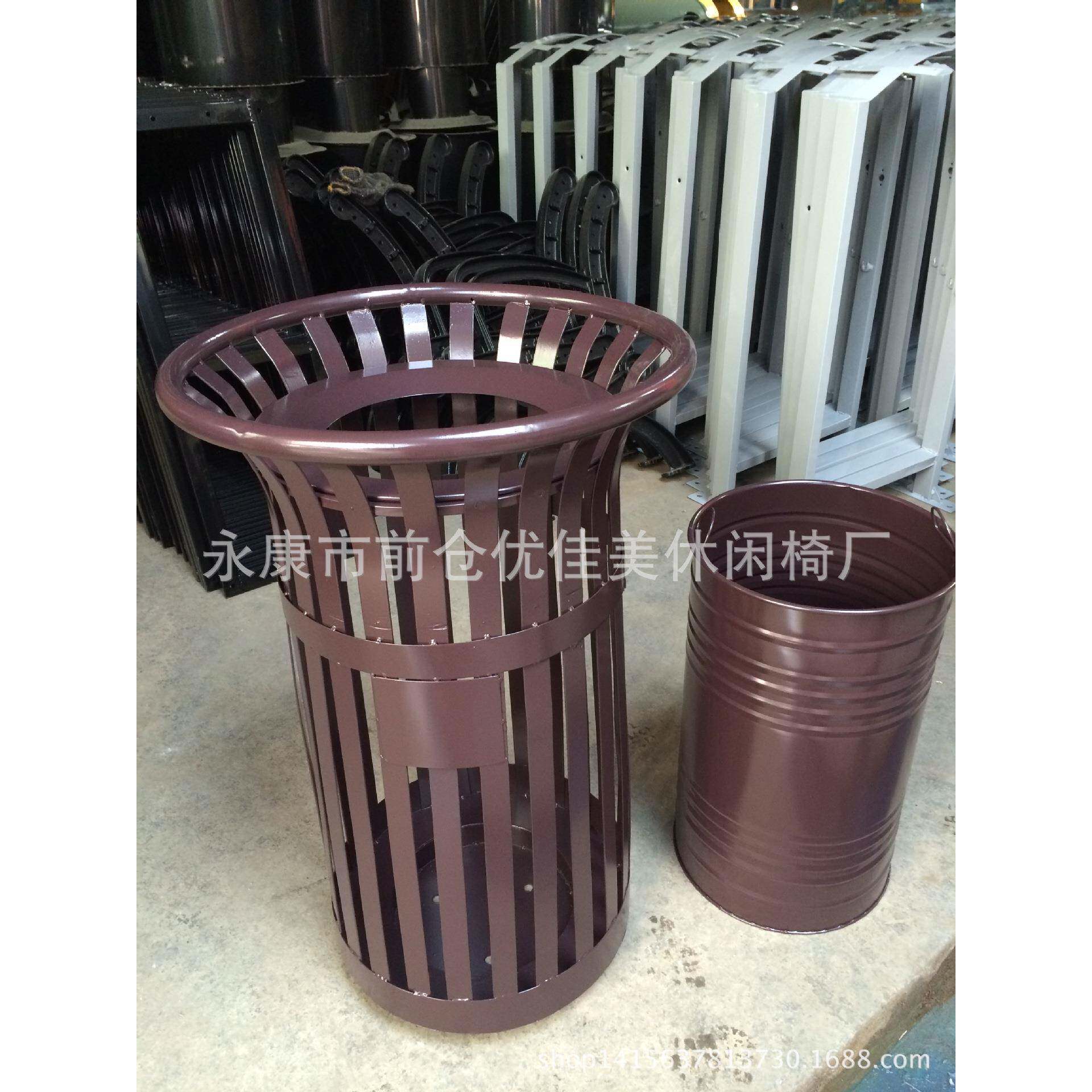 供应镀锌板喷塑户外垃圾桶铁艺垃圾桶环卫垃圾桶