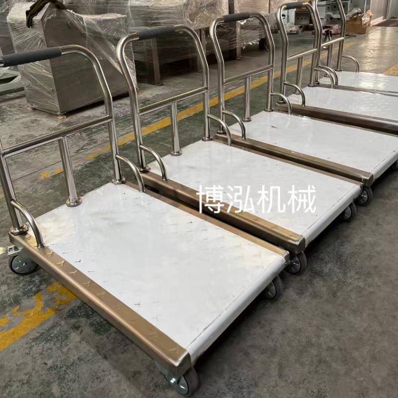 不锈钢304移动推车平板车肉品分割车间设备量大优惠