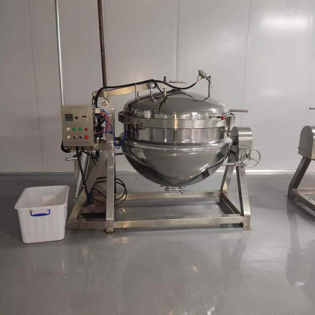 不锈钢可倾式熬汤锅烧鸡煮锅商用可倾斜电加热夹层锅海鲜蒸煮锅