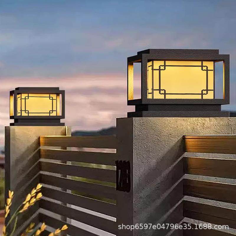 太阳能柱头灯户外庭院别墅大门两侧围墙门柱柱子院子新款院墙柱灯,家装灯饰光源,景观庭院灯饰,淘宝优惠券,粉丝福利购,淘宝优惠卷