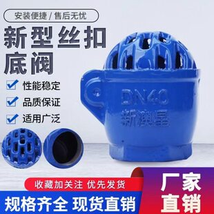 抽水泵底阀 新型底阀内螺纹丝扣吸水阀 铸铁止回阀DN40 50 65 80