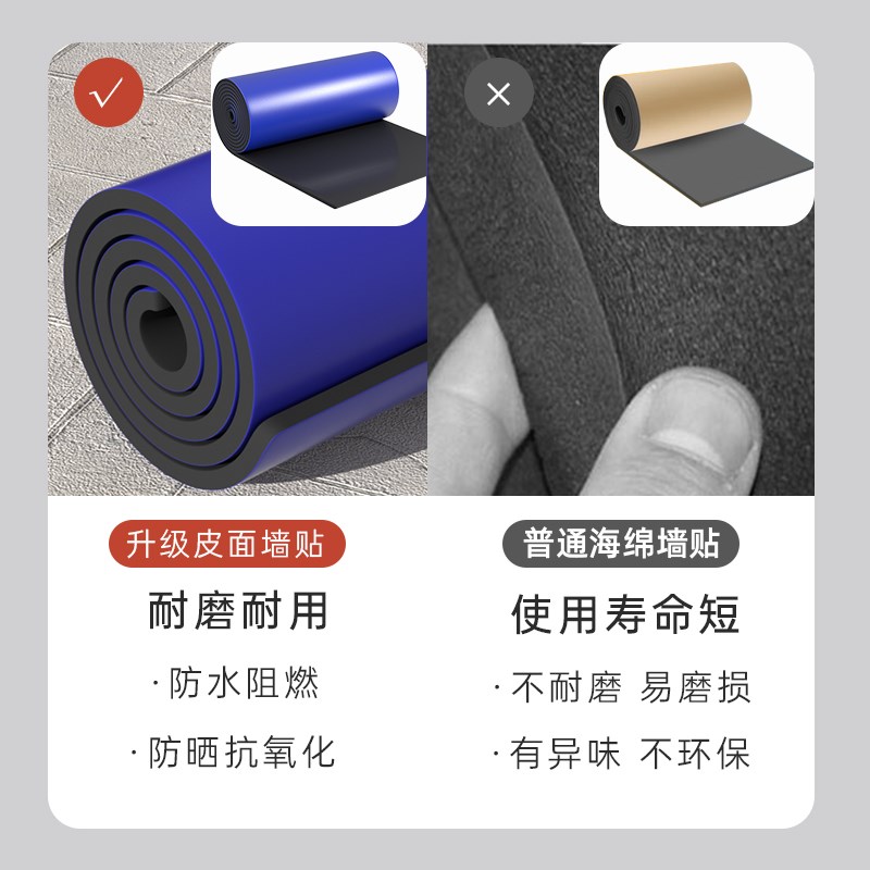防磕碰防撞墙垫i贴防撞头车库包柱子墙角横梁海绵防撞软包边保护