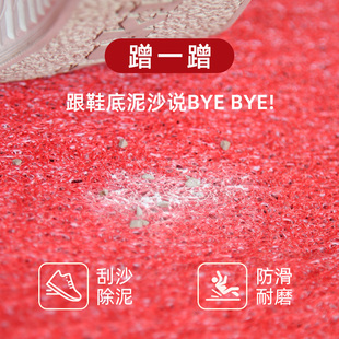 红色丝圈防滑耐F脏进门脚垫家用可裁剪门口地 入户门地垫2023新款
