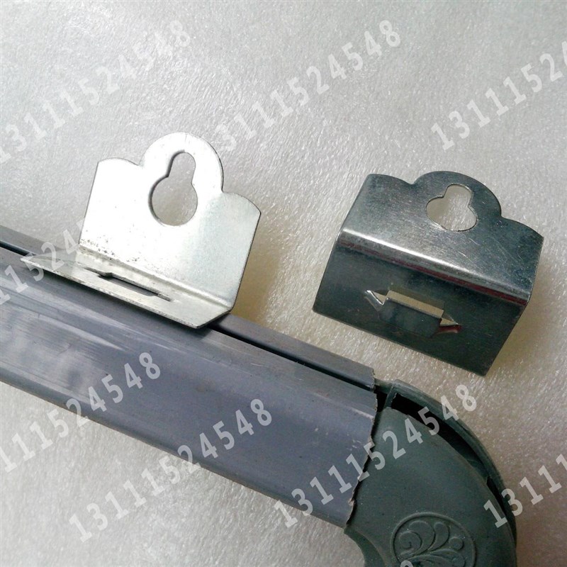 KT板挂钩小吊钩倒刺展板 C型边条平钩大边条弯钩挂刺广告相框配件