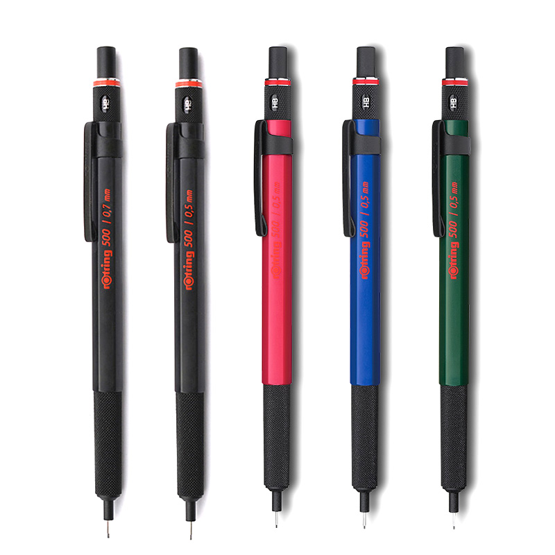 Rotring红环0自动铅笔0.5 0.7 mm绘图绘画低重心不易断芯300画画