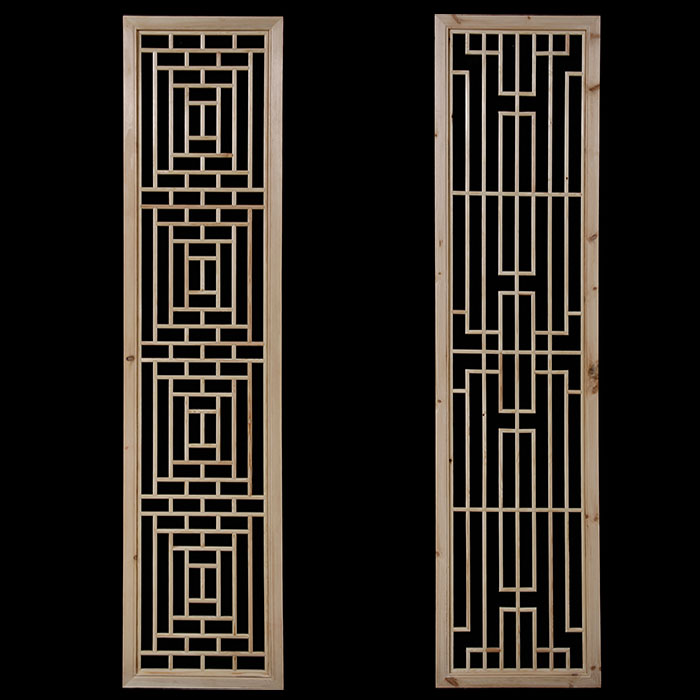 中式实木花格仿古门窗榆木花窗木格雕花门隔断屏风吊顶背景墙挂落