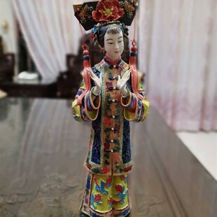 石湾陶瓷大家闺秀和棋精品古装仕女林伟东宫廷美女闺女