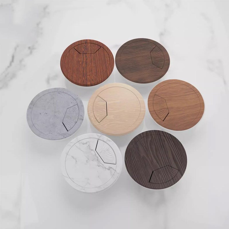 新款电脑桌线孔盖办公桌穿线孔盖板书桌盒桌面孔洞装饰盖穿线孔盖