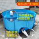 帆布鱼池圆形锦鲤暂养池大型养殖带支架水箱塑料防水布水池