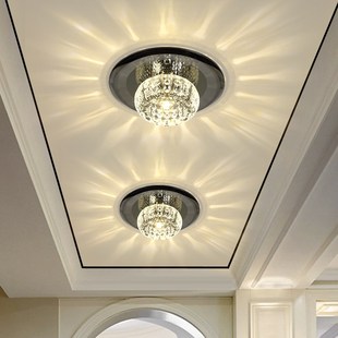 走廊灯过道灯玄关灯现代嵌入式创意水晶通道灯入户灯