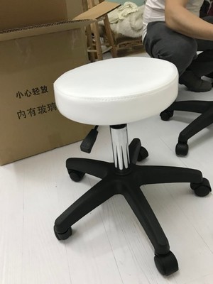 明美防爆纹绣升降大工吧台凳 美发椅师傅椅