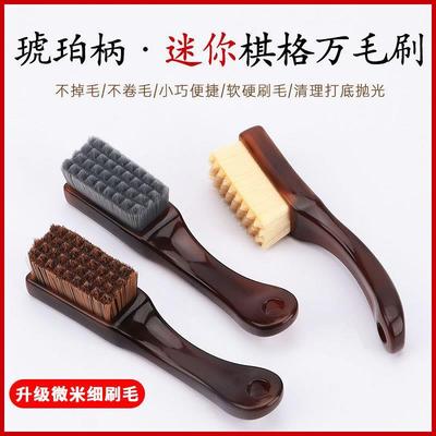 钢丝刷文玩刷子带长柄核桃专用纳米万毛刷神器硬毛软毛迷你清洗刷
