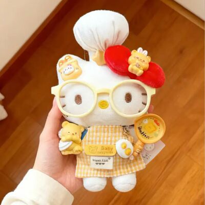 【正版】厨师hellokitty包包挂件毛绒公仔玩偶礼物女闺蜜可爱卡通