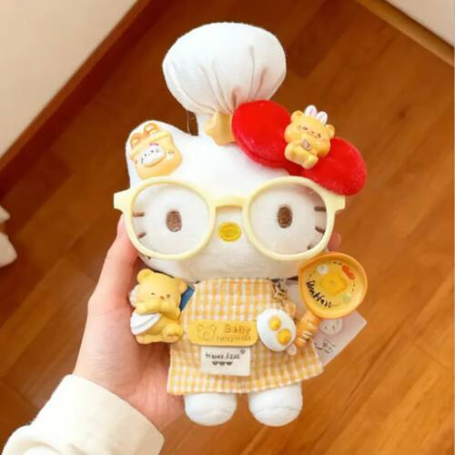 【正版】厨师hellokitty包包挂件毛绒公仔玩偶礼物女闺蜜可爱卡通