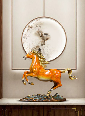 马到成功招财铜马办公室高档生肖马客厅酒柜装饰乔迁业礼品