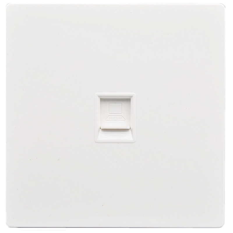 单口七类网络面板8型CT7万兆网线电脑插口RJ5网插屏蔽模块插座