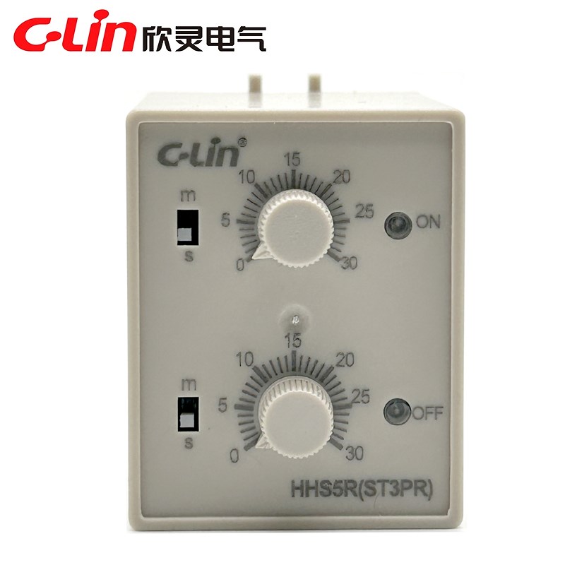 欣灵HHS5R(ST3PR) 6S/60S 10S/M 30S/M 60S/M 循环双延时间继电器