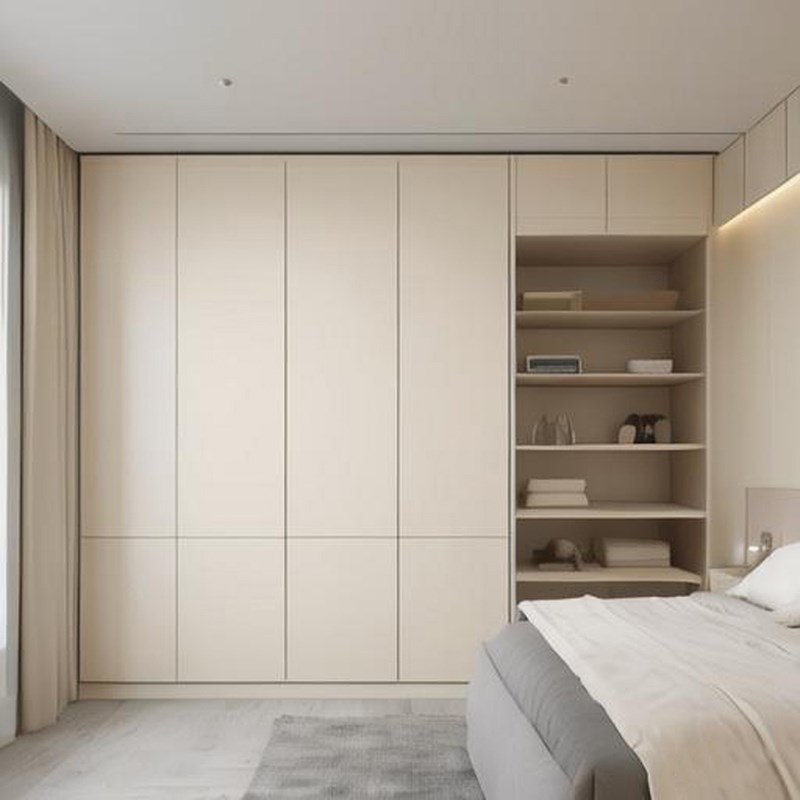 全屋定制源头工厂实木衣柜衣帽间小户型整体家具卧室现代