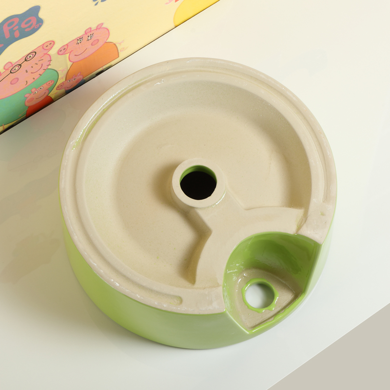 幼儿园洗手盆儿童洗漱台小号陶瓷彩色洗脸盆艺术盆台上盆卡通龙头