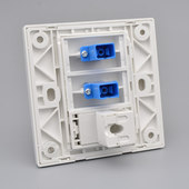 光纤六类插座型个千兆电脑口个光钎接口墙壁