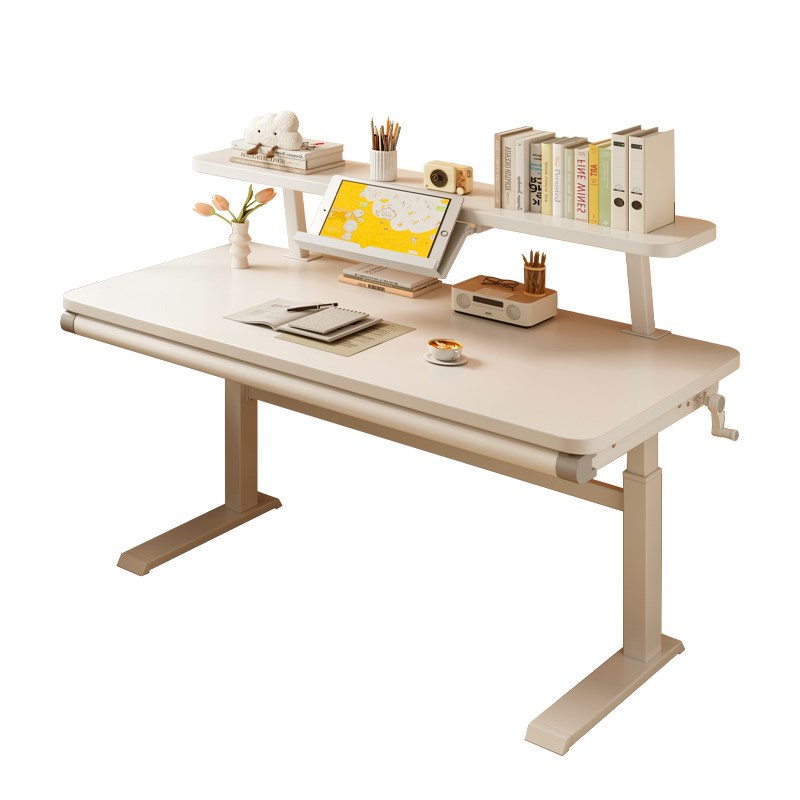 手动升降儿童学习桌小学生专用写字桌家用书桌椅子装调节课桌