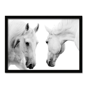 火焰马 墙壁画 欧美创意挂画 现代有框画 家居酒吧适用装饰画