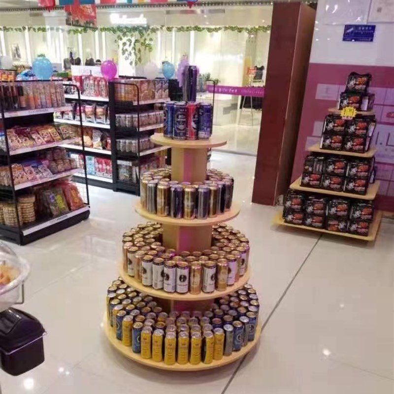 儿童乐团展示架店架鞋架鞋店货架木质货架木质展架圆方架