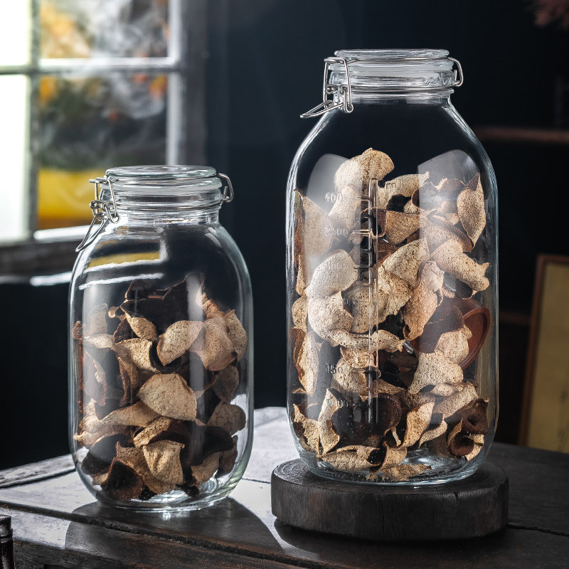 陈皮储存玻璃茶叶小青柑防潮密封商用展示广口材子,厨房/烹饪用具,密封罐,淘宝优惠券,粉丝福利购,淘宝优惠卷